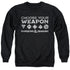 DUNGEONS AND DRAGONS/CHOOSE YOUR WEAPON - ADULT CREWNECK SWEATSHIRT - BLACK