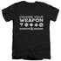 DUNGEONS AND DRAGONS/CHOOSE YOUR WEAPON - S/S ADULT V-NECK 30/1 - BLACK