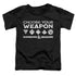 DUNGEONS AND DRAGONS/CHOOSE YOUR WEAPON - S/S TODDLER TEE - BLACK