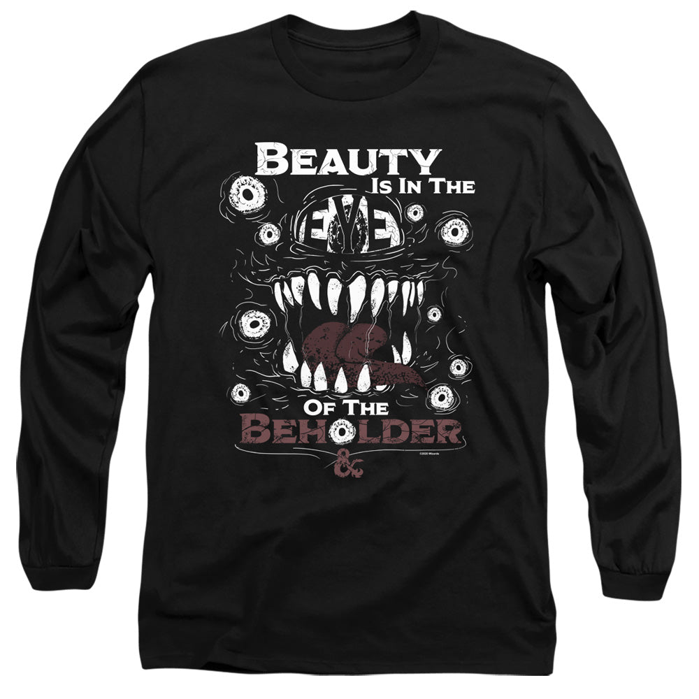 DUNGEONS AND DRAGONS/EYE OF THE BEHOLDER - L/S ADULT 18/1 - BLACK
