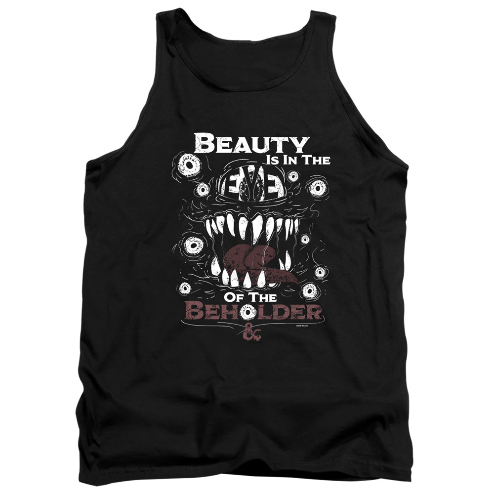DUNGEONS AND DRAGONS/EYE OF THE BEHOLDER - ADULT TANK - BLACK