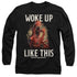 DUNGEONS AND DRAGONS/WOKE LIKE THIS - L/S ADULT 18/1 - BLACK