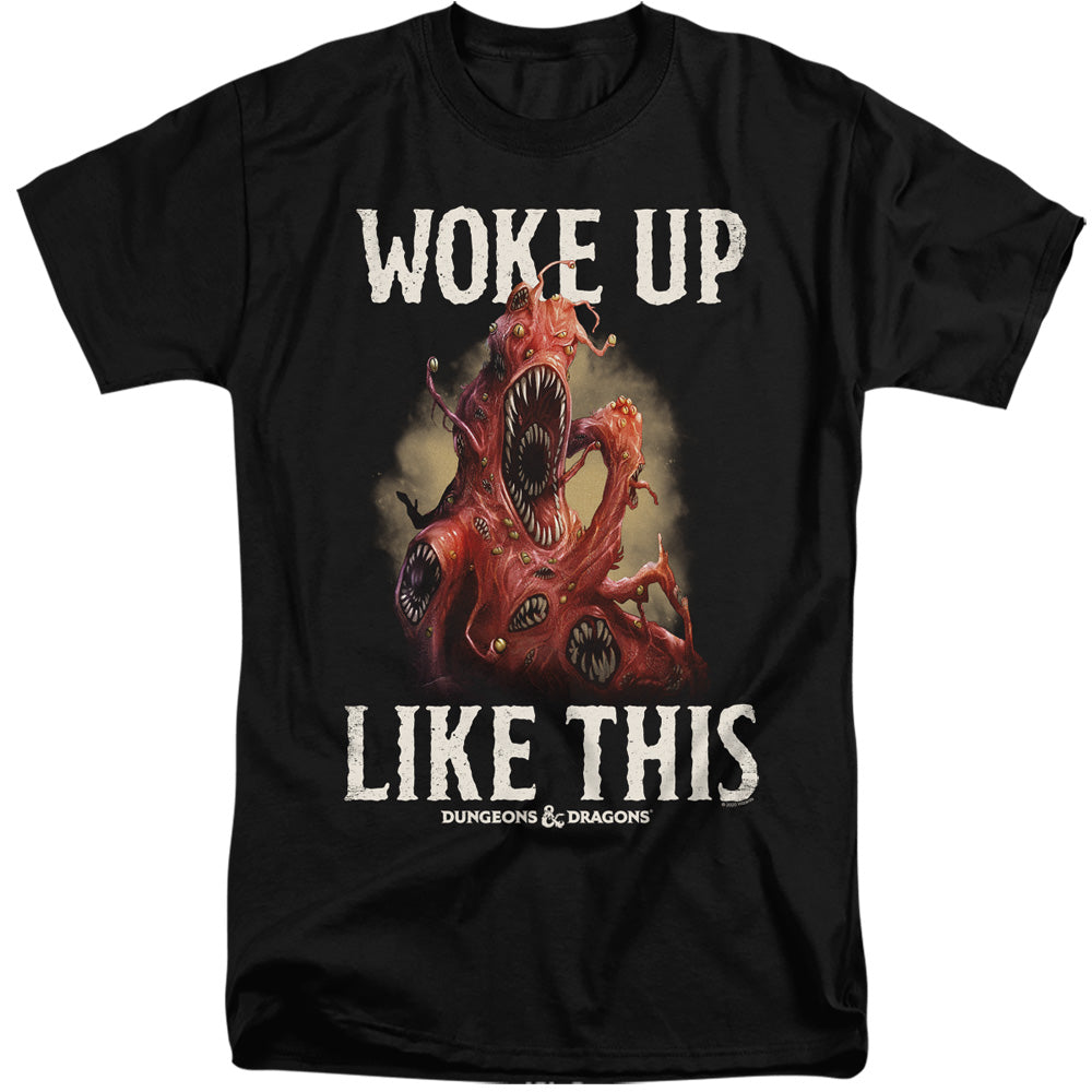 DUNGEONS AND DRAGONS/WOKE LIKE THIS - S/S ADULT TALL 18/1 - BLACK