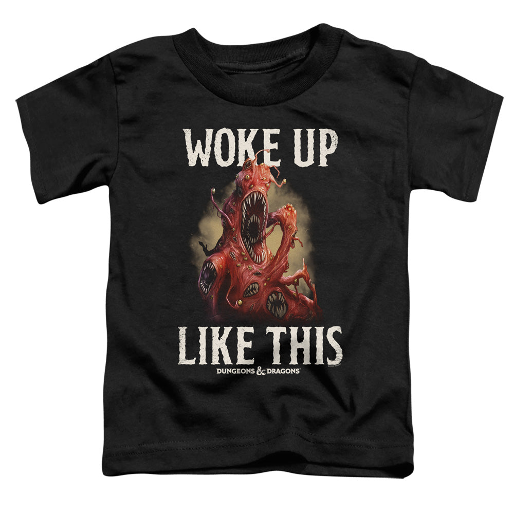 DUNGEONS AND DRAGONS/WOKE LIKE THIS - S/S TODDLER TEE - BLACK