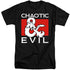 DUNGEONS AND DRAGONS/CHAOTIC EVIL - S/S ADULT TALL 18/1 - BLACK