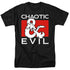 DUNGEONS AND DRAGONS/CHAOTIC EVIL - S/S ADULT 18/1 - BLACK