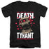 DUNGEONS AND DRAGONS/DEATH TYRANT - S/S ADULT V-NECK 30/1 - BLACK