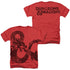 DUNGEONS AND DRAGONS/GIANT AMPERSAND - ADULT HEATHER - RED