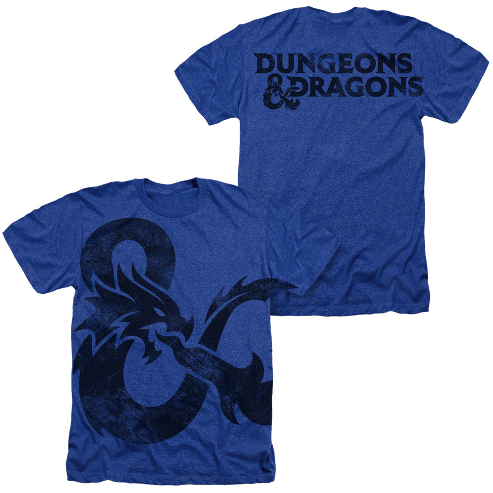 DUNGEONS AND DRAGONS/GIANT AMPERSAND - ADULT HEATHER - ROYAL BLUE