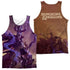 DUNGEONS AND DRAGONS/DM COVER (FRONT/BACK PRINT) - ADULT POLY TANK TOP - MULTI