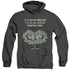 DUNGEONS AND DRAGONS/DANGEROUS TO GO ALONE - ADULT HEATHER HOODIE - BLACK