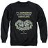 DUNGEONS AND DRAGONS/DANGEROUS TO GO ALONE - ADULT CREWNECK SWEATSHIRT - BLACK