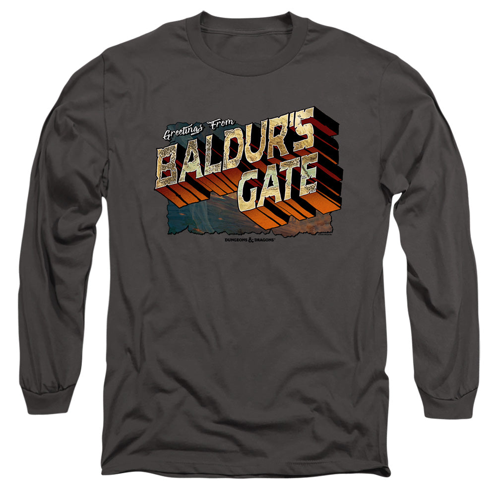 DUNGEONS AND DRAGONS/BALDURS GATE - L/S ADULT 18/1 - CHARCOAL