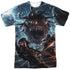 DUNGEONS AND DRAGONS/MONSTER MANUAL COVER (FRONT/BACK PRINT) - S/S ADULT POLY CREW - MULTI
