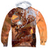 DUNGEONS AND DRAGONS/PLAYERS HANDBOOK COVER (FRONT/BACK PRINT) - ADULT POLY PULLOVER HOODIE - MULTI