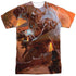 DUNGEONS AND DRAGONS/PLAYERS HANDBOOK COVER (FRONT/BACK PRINT) - S/S ADULT POLY CREW - MULTI