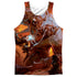 DUNGEONS AND DRAGONS/PLAYERS HANDBOOK COVER (FRONT/BACK PRINT) - ADULT POLY TANK TOP - MULTI