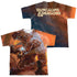 DUNGEONS AND DRAGONS/PLAYERS HANDBOOK COVER (FRONT/BACK PRINT) - S/S YOUTH POLY CREW - MULTI