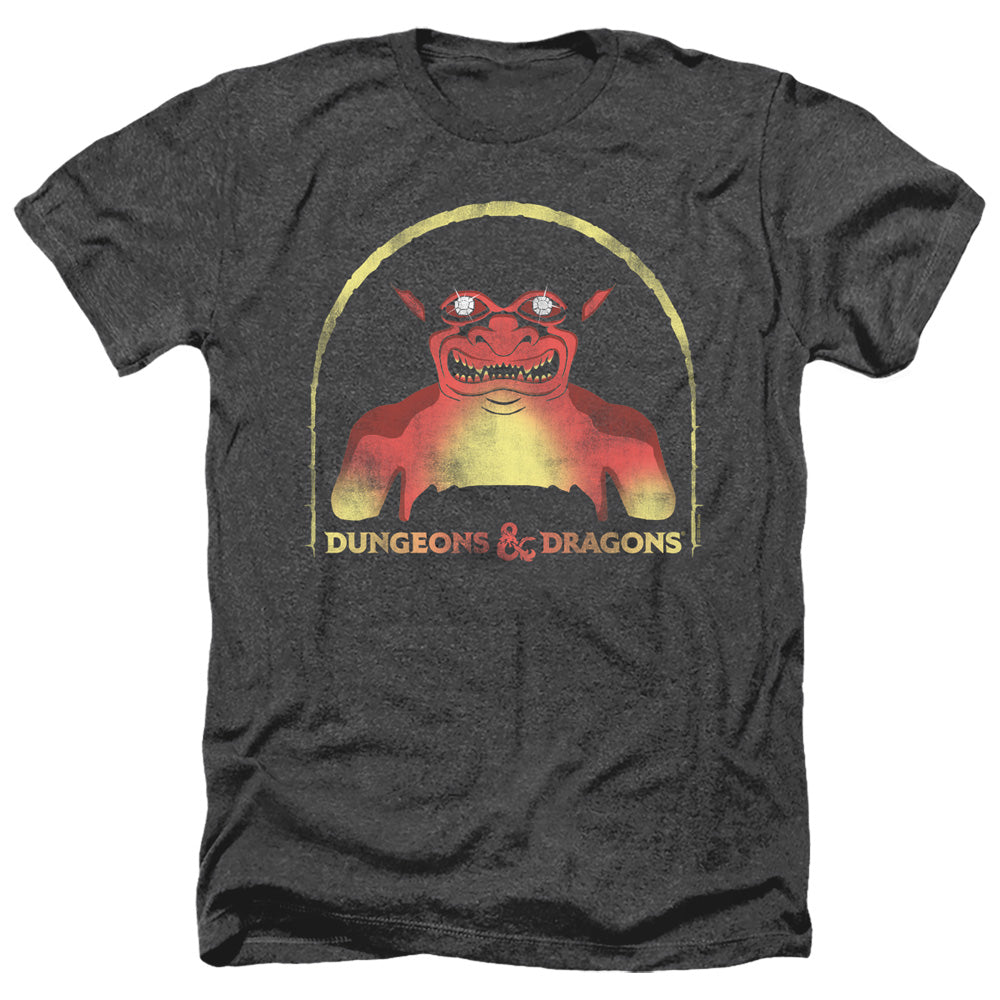 DUNGEONS AND DRAGONS/OLD SCHOOL - ADULT HEATHER - BLACK