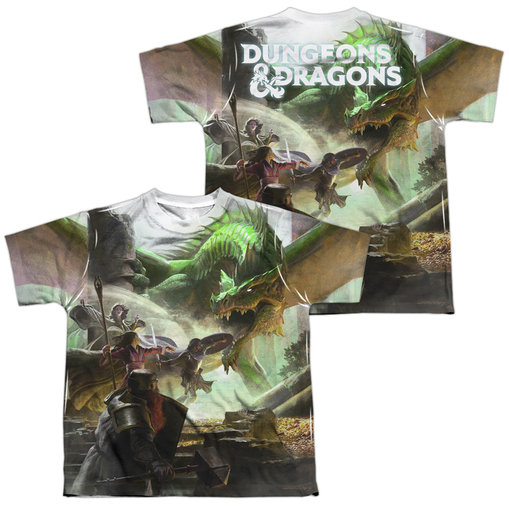 DUNGEONS AND DRAGONS/STARTER COVERS (FRONT/BACK PRINT) - S/S YOUTH POLY CREW - MULTI