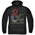 DUNGEONS AND DRAGONS/DRAGONS IN DRAGONS - ADULT PULLOVER HOODIE - BLACK
