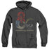 DUNGEONS AND DRAGONS/DRAGONS IN DRAGONS - ADULT HEATHER HOODIE - BLACK
