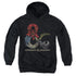 DUNGEONS AND DRAGONS/DRAGONS IN DRAGONS - YOUTH PULLOVER HOODIE - BLACK