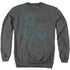 DUNGEONS AND DRAGONS/AMPERSAND CLASSES - ADULT CREWNECK SWEATSHIRT - CHARCOAL