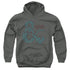 DUNGEONS AND DRAGONS/AMPERSAND CLASSES - YOUTH PULLOVER HOODIE - CHARCOAL