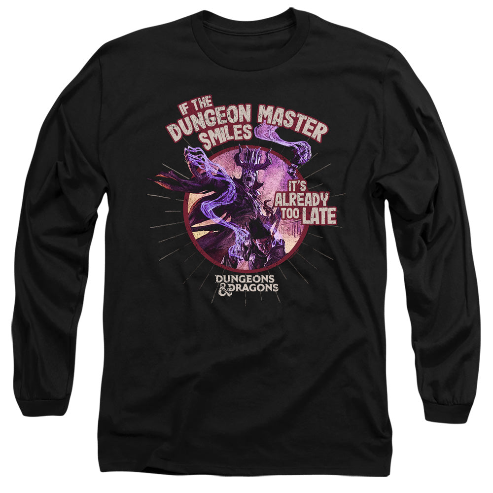 DUNGEONS AND DRAGONS/DUNGEON MASTER SMILES - L/S ADULT 18/1 - BLACK