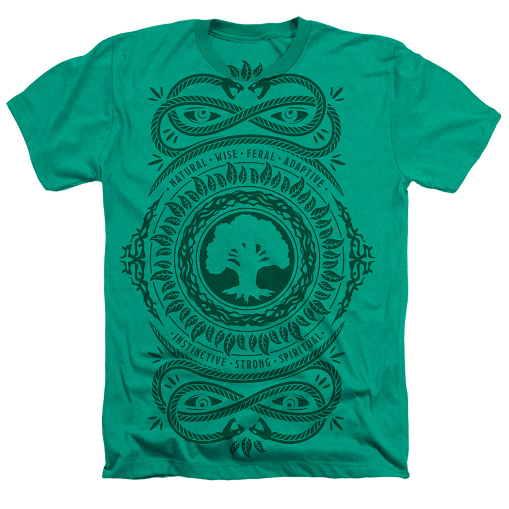 MAGIC THE GATHERING/GREEN MANA - ADULT HEATHER - KELLY GREEN