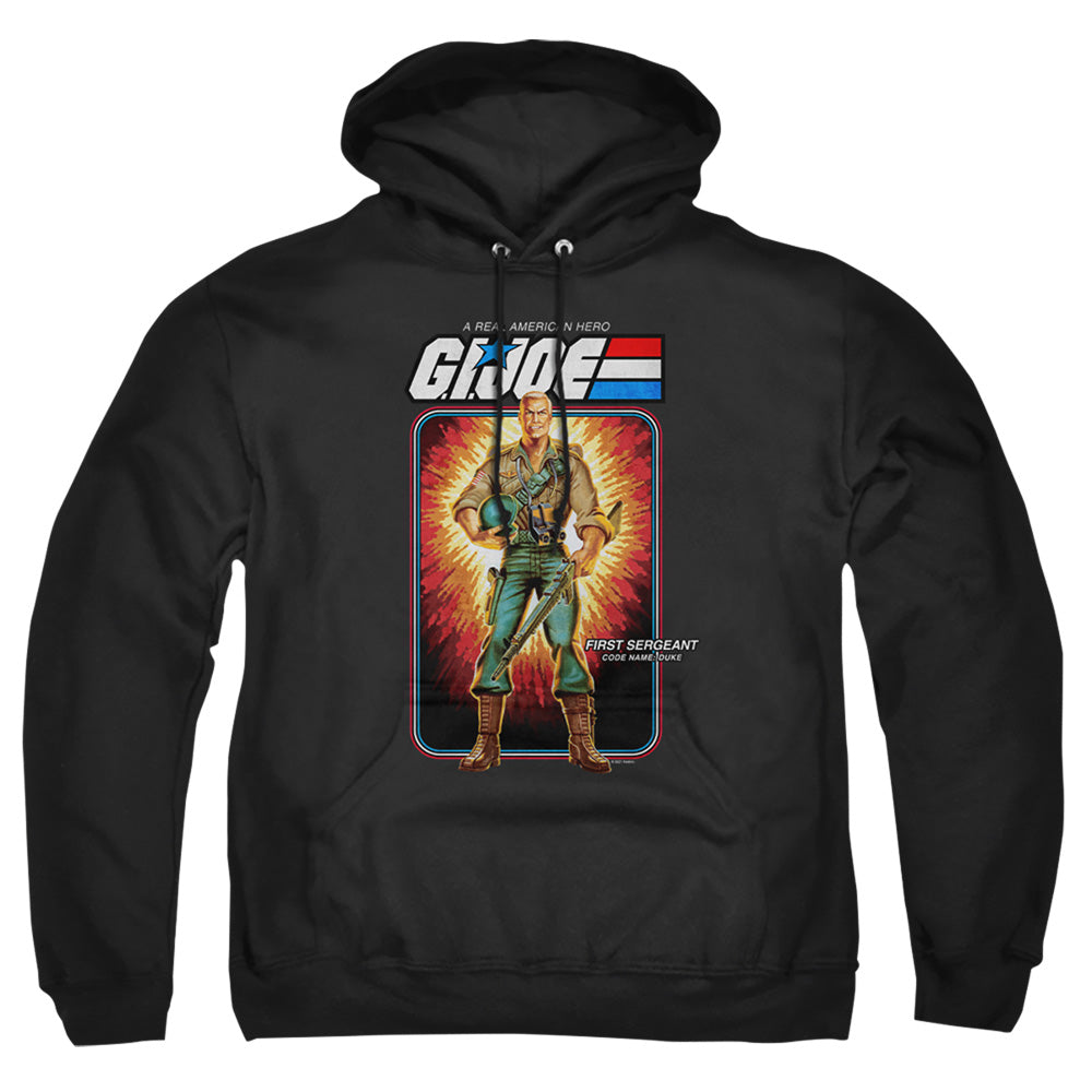 G.I. JOE/DUKE CARD - ADULT PULLOVER HOODIE - BLACK