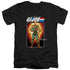 G.I. JOE/DUKE CARD - S/S ADULT V-NECK 30/1 - BLACK
