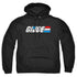 G.I. JOE/DISTRESSED LOGO - ADULT PULLOVER HOODIE - BLACK