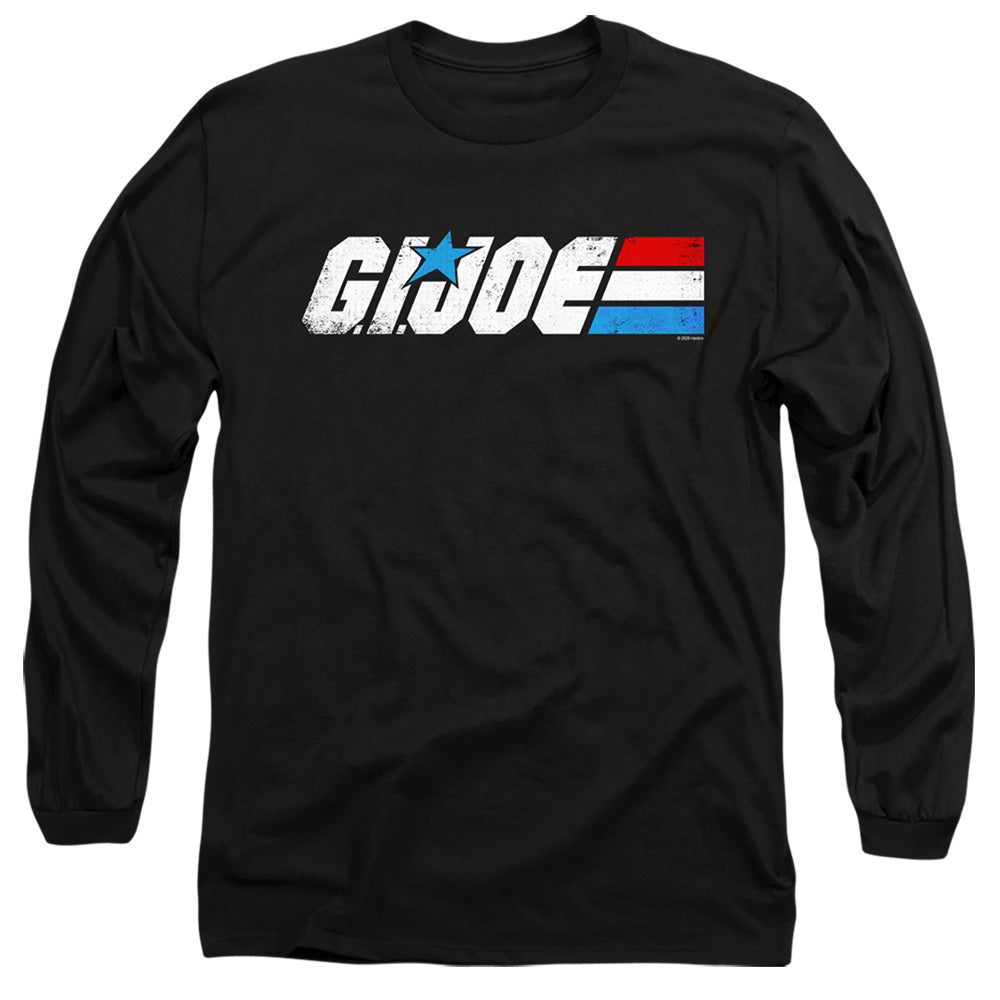 G.I. JOE/DISTRESSED LOGO - L/S ADULT 18/1 - BLACK