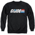 G.I. JOE/DISTRESSED LOGO - ADULT CREWNECK SWEATSHIRT - BLACK