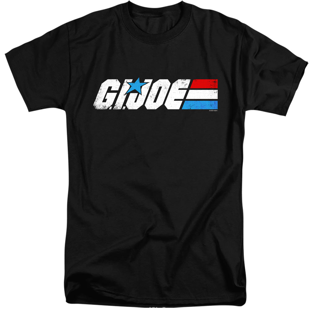 G.I. JOE/DISTRESSED LOGO - S/S ADULT TALL 18/1 - BLACK