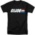 G.I. JOE/DISTRESSED LOGO - S/S ADULT TALL 18/1 - BLACK
