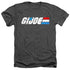 G.I. JOE/DISTRESSED LOGO - ADULT HEATHER - BLACK