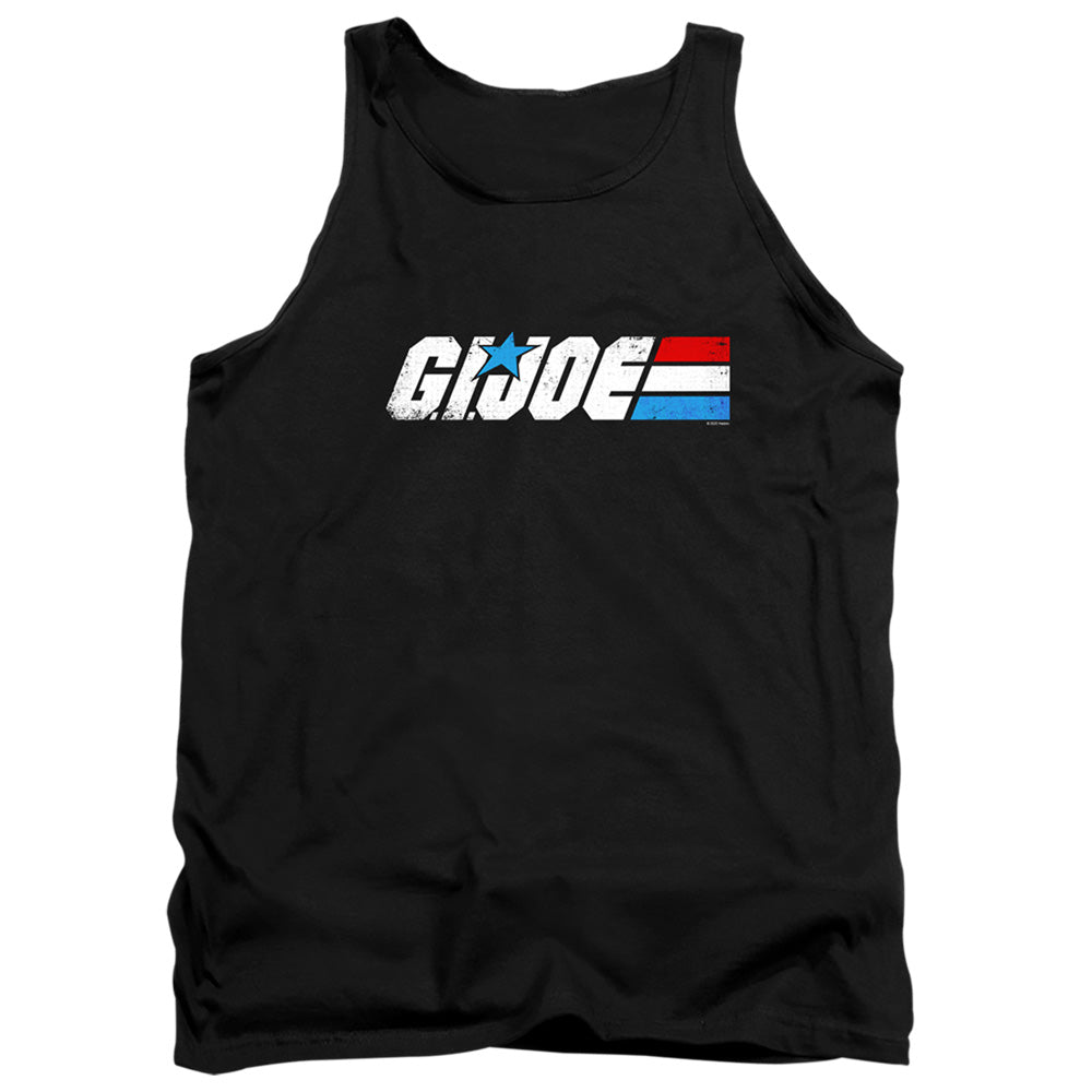 G.I. JOE/DISTRESSED LOGO - ADULT TANK - BLACK
