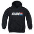 G.I. JOE/DISTRESSED LOGO - YOUTH PULLOVER HOODIE - BLACK