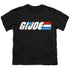 G.I. JOE/DISTRESSED LOGO - S/S YOUTH 18/1 - BLACK