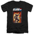 G.I. JOE/SNAKE EYES CARD - S/S ADULT V-NECK 30/1 - BLACK