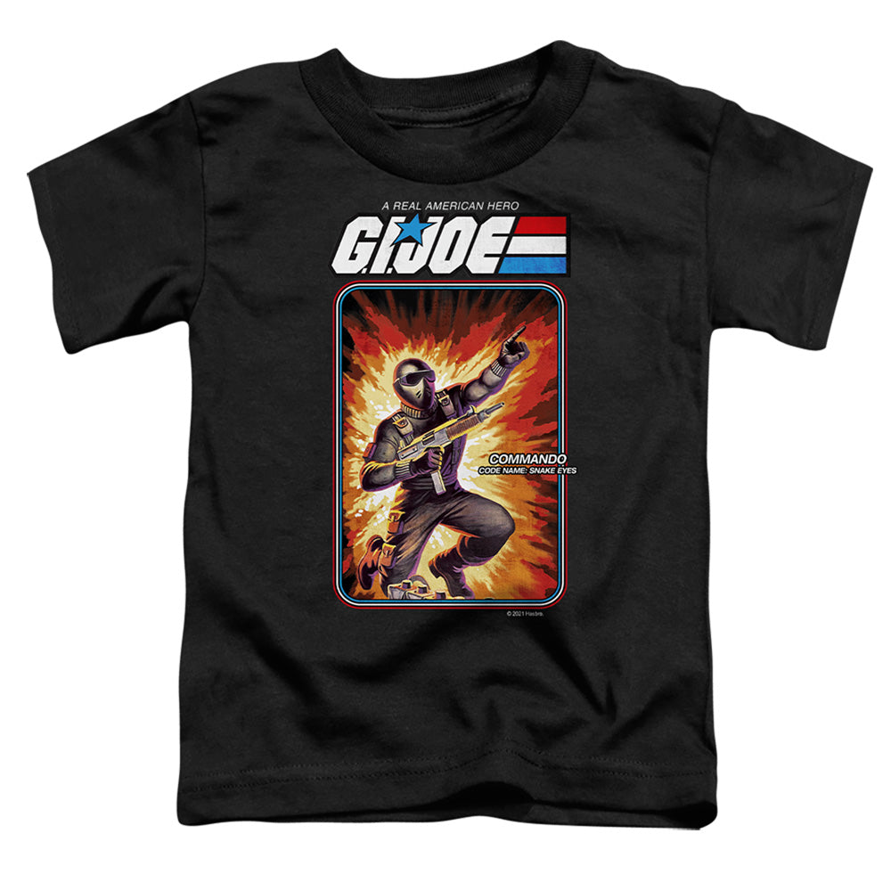G.I. JOE/SNAKE EYES CARD - S/S TODDLER TEE - BLACK