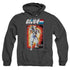 G.I. JOE/STORM SHADOW CARD - ADULT HEATHER HOODIE - BLACK