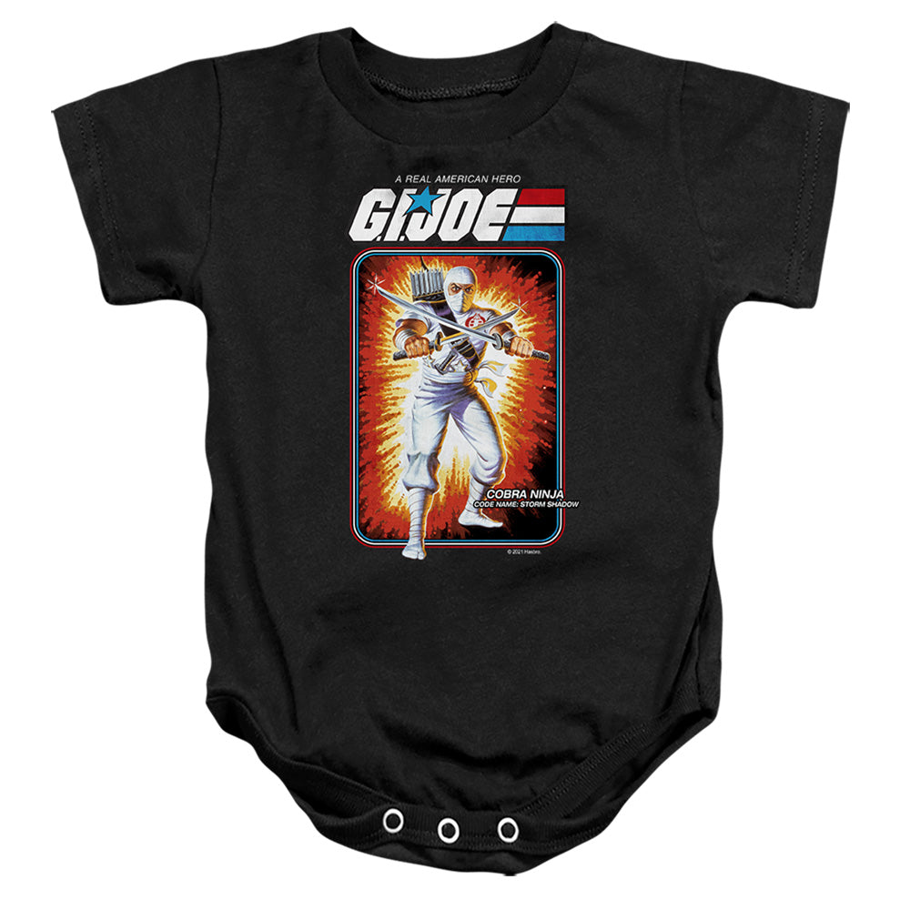 G.I. JOE/STORM SHADOW CARD - INFANT SNAPSUIT - BLACK