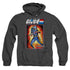 G.I. JOE/COBRA COMMANDER CARD - ADULT HEATHER HOODIE - BLACK