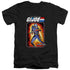 G.I. JOE/COBRA COMMANDER CARD - S/S ADULT V-NECK 30/1 - BLACK