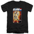 G.I. JOE/SCARLETT CARD - S/S ADULT V-NECK 30/1 - BLACK