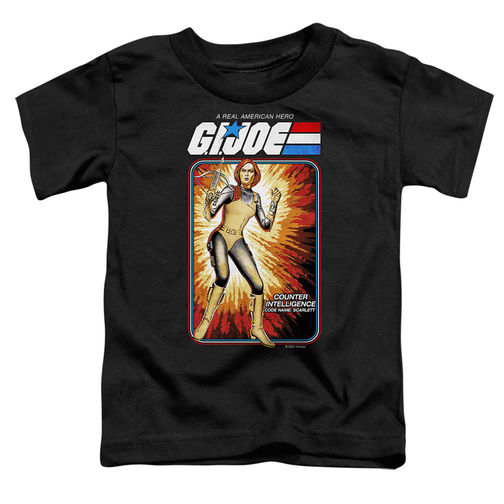 G.I. JOE/SCARLETT CARD - S/S TODDLER TEE - BLACK